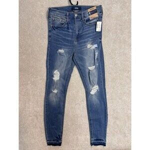 NEW Aero Jeans Women 6‎ (28x30) High Rise Cheeky Jegging Distressed MSRP $59.50